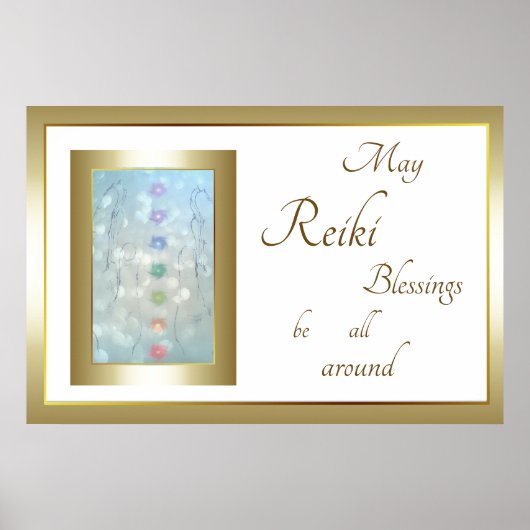 Ontwerp Reiki Blessings Poster (Voorkant)