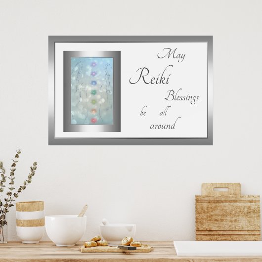 Ontwerp Reiki Blessings Poster (Keuken)