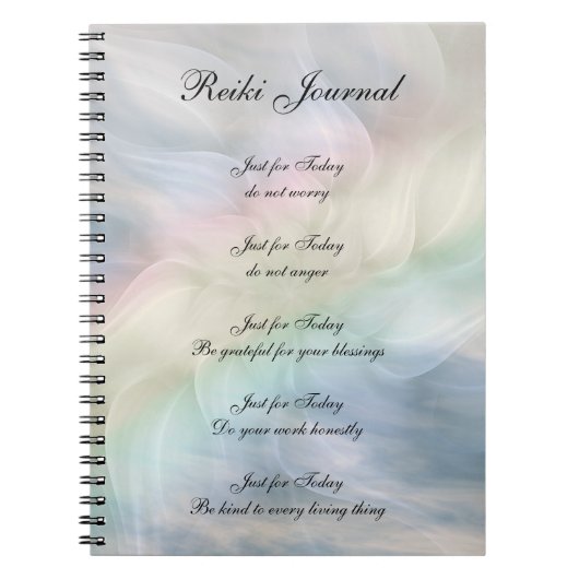 Ontwerp Reiki Principles Notitieboek (Voorkant)