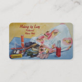 ontwerp retro van kunstenaars maken mooie tas uit visitekaartje (Voorkant)