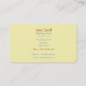 ontwerp retro van kunstenaars maken mooie tas uit visitekaartje (Achterkant)