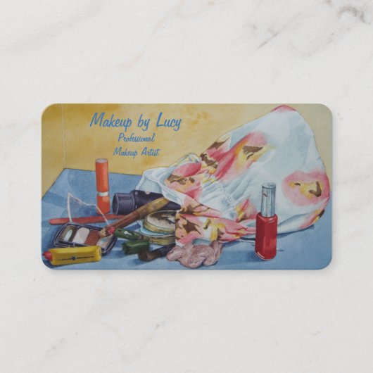 ontwerp retro van kunstenaars maken mooie tas uit visitekaartje (Voorkant)