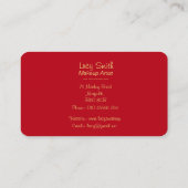 ontwerp retro van kunstenaars maken mooie tas uit visitekaartje (Achterkant)