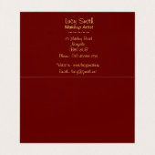 ontwerp retro van kunstenaars maken mooie tas uit visitekaartje (Binnenkant ongevouwen)