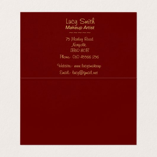 ontwerp retro van kunstenaars maken mooie tas uit visitekaartje (Binnenkant ongevouwen)