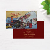 ontwerp retro van kunstenaars maken mooie tas uit visitekaartje (Bureau)