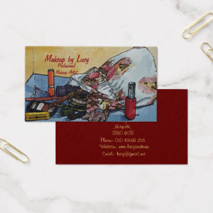 ontwerp retro van kunstenaars maken mooie tas uit visitekaartje