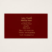 ontwerp retro van kunstenaars maken mooie tas uit visitekaartje (Achterkant)