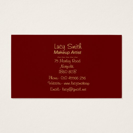 ontwerp retro van kunstenaars maken mooie tas uit visitekaartje (Achterkant)