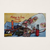 ontwerp retro van kunstenaars maken mooie tas uit visitekaartje (Voorkant)