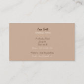 ontwerp retro van kunstenaars maken mooie tas uit visitekaartje (Achterkant)