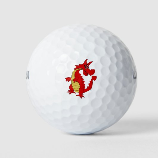 Ontwerp rode dragon golfballen (Voorkant)