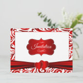 Ontwerp rood en wit draaiboek kaart (Staand voorkant)