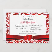 Ontwerp rood en wit draaiboek kaart (Achterkant)