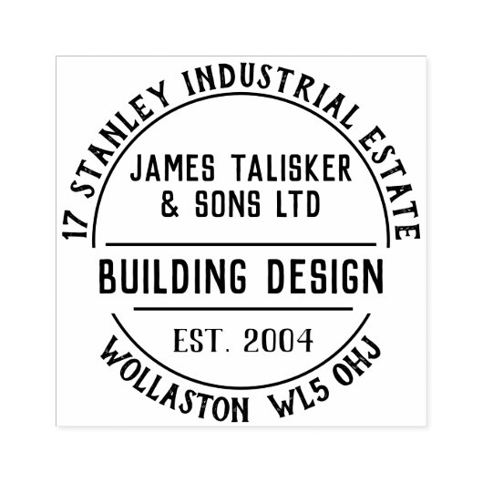 Ontwerp Rubber Stempel (Afrduk)