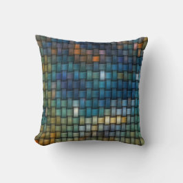 Ontwerp samengesteld uit kleurrijke geïnterlinieer kussen