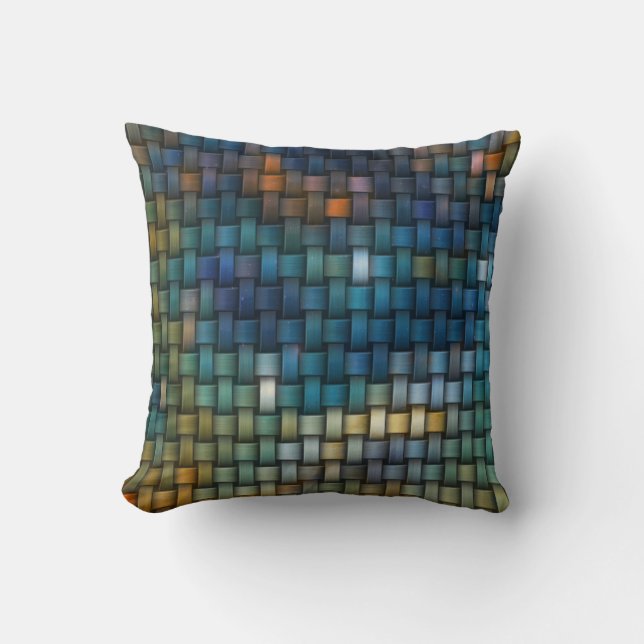 Ontwerp samengesteld uit kleurrijke geïnterlinieer kussen (Voorkant)