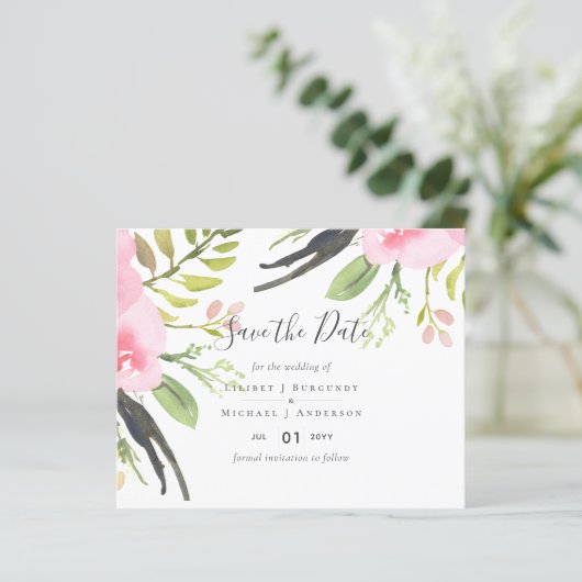 Ontwerp Save The Date Sjabloon Grafische elementen (Staand voorkant)