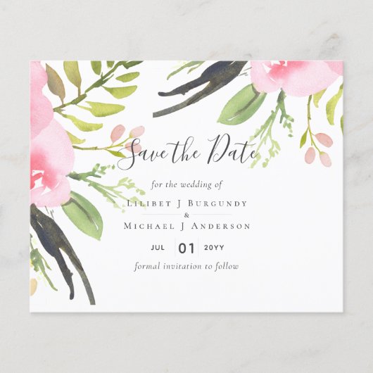 Ontwerp Save The Date Sjabloon Grafische elementen (Voorkant)