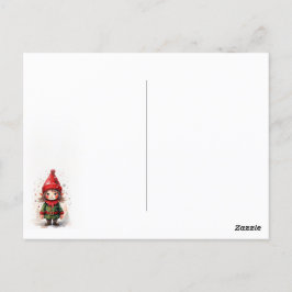 Ontwerp Schattigee kerstelf Briefkaart
