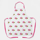Ontwerp Schort met Heet Roze Hortensia (Voorkant)