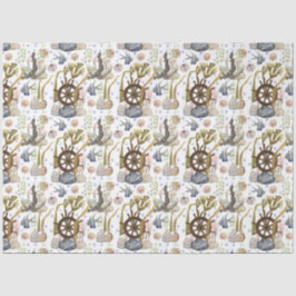 Ontwerp serie mariene levensserie 11 Weefselpapier Tissuepapier