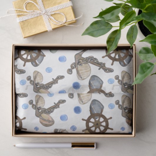 Ontwerp serie mariene levensserie 17 Weefselpapier Tissuepapier (Geschenk)