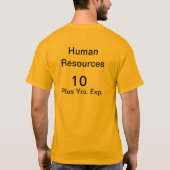 Ontwerp-Shirt hervatten T-shirt (Achterkant)