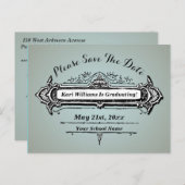 ontwerp Sla de datum op - Kies uw eigen kleur Briefkaart (Voorkant / Achterkant)