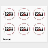 Ontwerp Sportmam-Football Ronde Sticker (Vel)