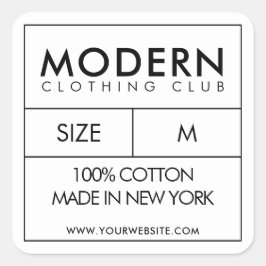 Ontwerp stickers voor kleding nek labels