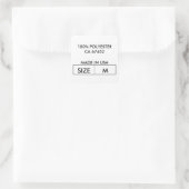 Ontwerp stickers voor kleding neklabels (Tas)