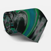 Ontwerp stropdas - Pauw Swirl (Opgerold)