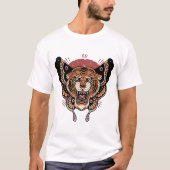 Ontwerp T-Shirt van tattoo met vlinder (Voorkant)