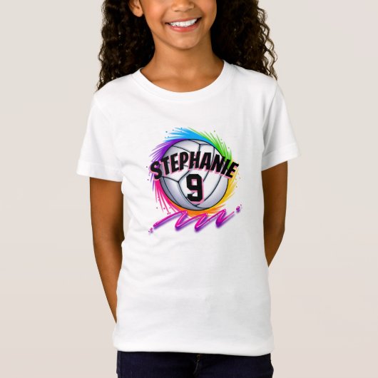 Ontwerp T-Shirt voor volleybalregenboog bij het pe (Voorkant)