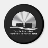 Ontwerp "TAKE THE TIME TO REST" Magneet (Voorkant)