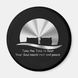 Ontwerp "TAKE THE TIME TO REST" Magneet