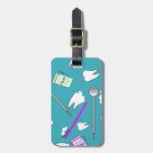 Ontwerp tandheelkundige beroepsuitrusting bagagelabel (Voorkant verticaal)