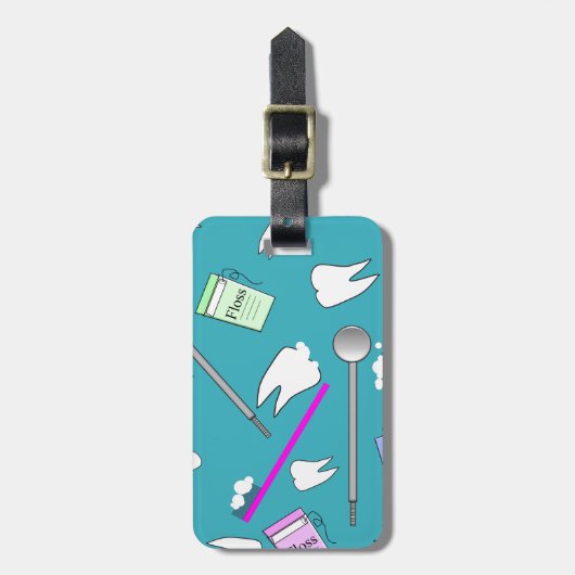 Ontwerp tandheelkundige beroepsuitrusting bagagelabel (Voorkant verticaal)