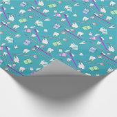 Ontwerp tandheelkundige beroepsuitrusting cadeaupapier (Hoek)