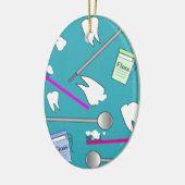 Ontwerp tandheelkundige beroepsuitrusting keramisch ornament (Links)