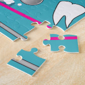 Ontwerp tandheelkundige beroepsuitrusting legpuzzel (Zijkant)