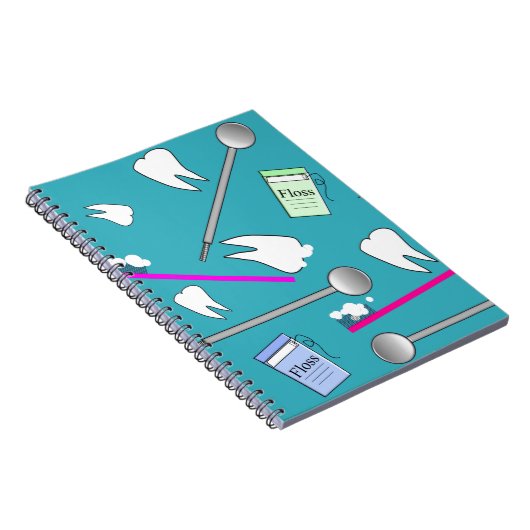 Ontwerp tandheelkundige beroepsuitrusting notitieboek (Rechterzijde)