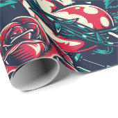 Ontwerp Tattoo Retro Cadeaupapier (Rol Hoek)