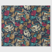 Ontwerp Tattoo Retro Cadeaupapier (Vlak)