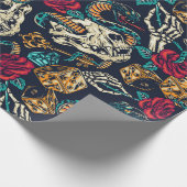 Ontwerp Tattoo Retro Cadeaupapier (Hoek)