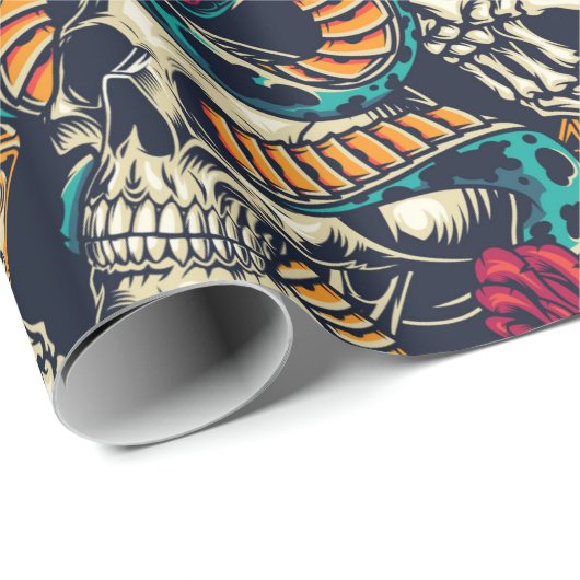 Ontwerp Tattoo Retro Cadeaupapier (Rol Hoek)