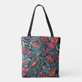 Ontwerp Tattoo Retro Tote Bag (Achterkant)