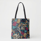 Ontwerp Tattoo Retro Tote Bag (Voorkant)