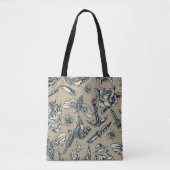 Ontwerp Tattoo Retro Tote Bag (Voorkant)